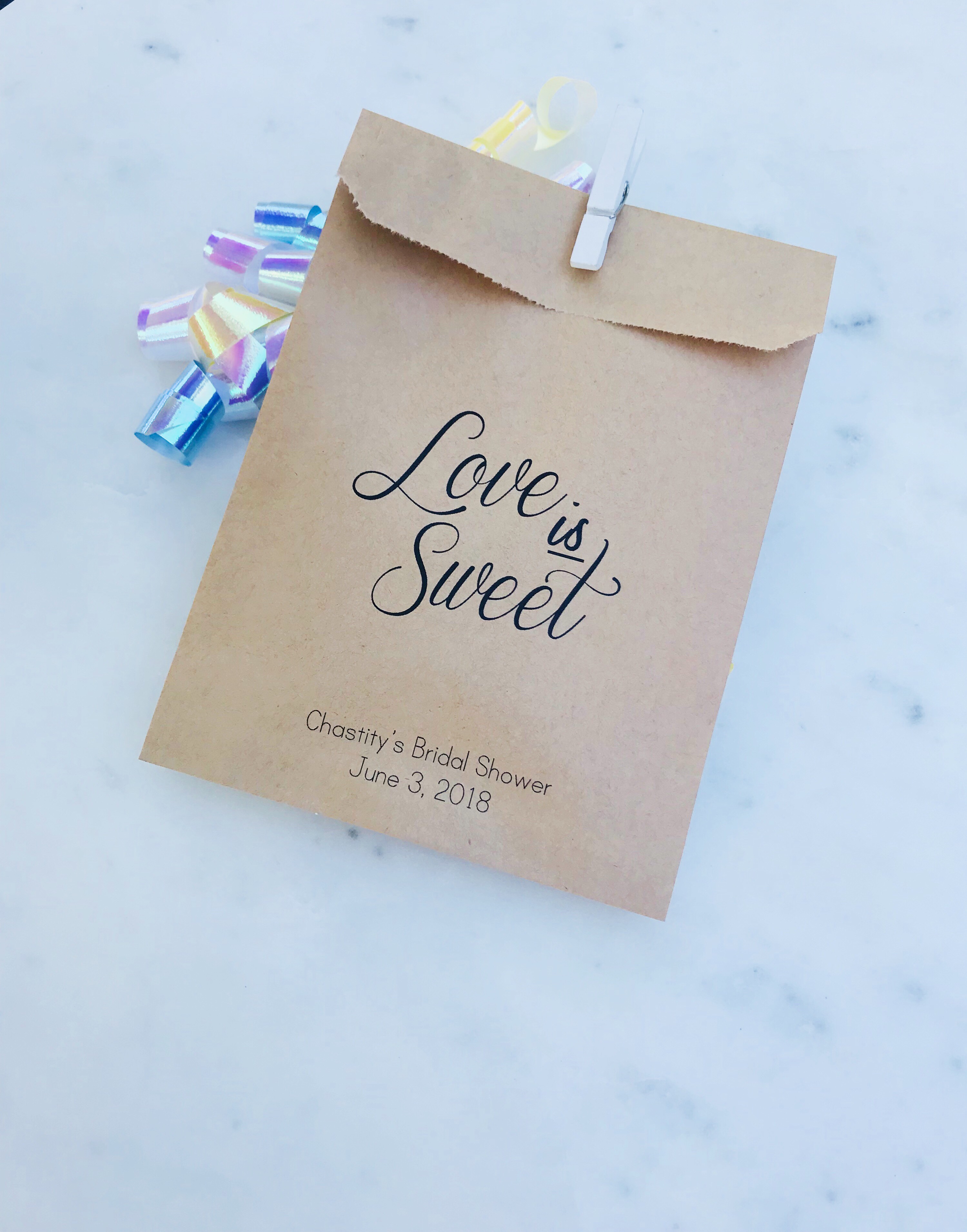 Candy Bar Wedding Favor Bag - Salted Design Studio