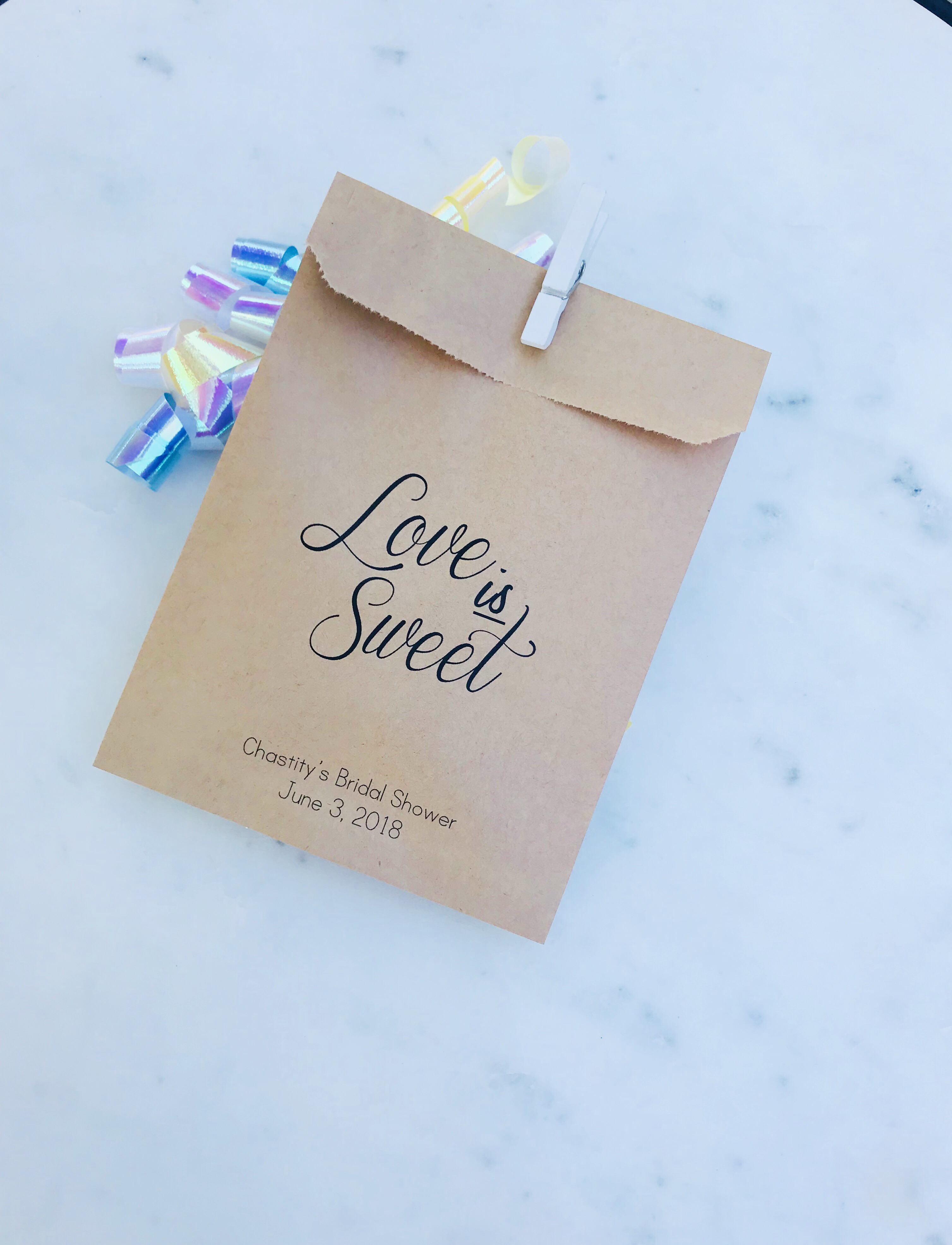 Candy Bar Wedding Favor Bag - SALTED Design Studio