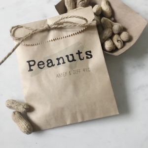 Hot Nuts Wedding Snack Favor Bags