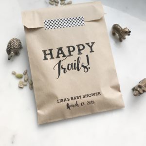 Happy Trails Trail Mix Favor Bags