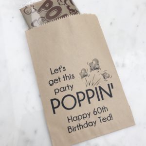 Poppin' Birthday Favor Bags