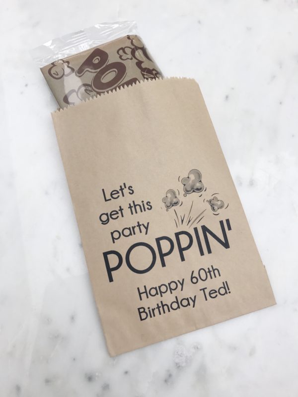 Poppin' Birthday Favor Bags