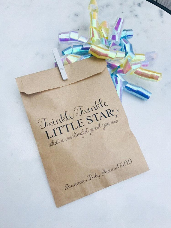 twinkle twinkle little star favor bags