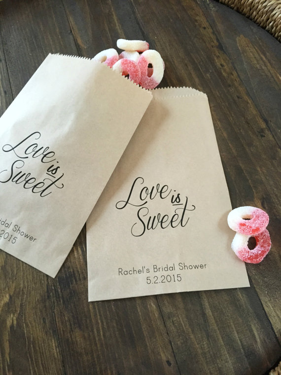 Candy Bar Wedding Favor Bag - SALTED Design Studio