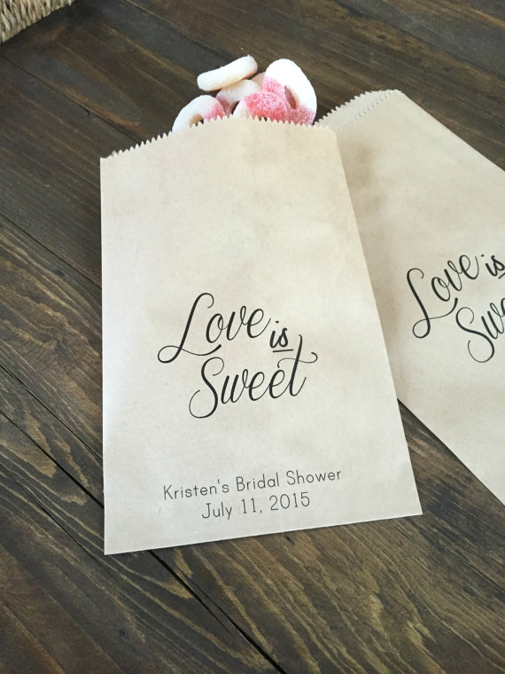 Candy Bar Wedding Favor Bag - SALTED Design Studio