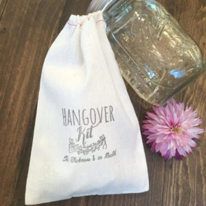 Hangover Kit Muslin Bags