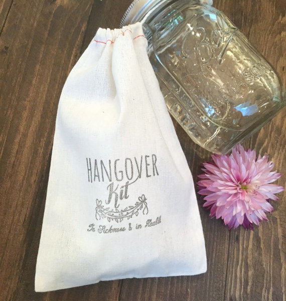 Hangover Kit Muslin Bags