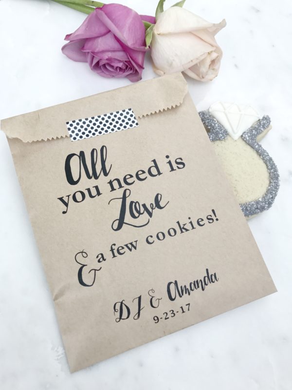 Love Cookies Wedding Favor