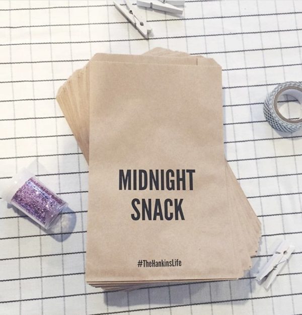 Midnight Snack Wedding Favor Bags