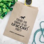 pony unicorn birthday loot favor bags salted design studio