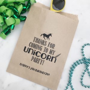 Unicorn Birthday Favor Bags
