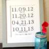 What a difference a day makes birth date print