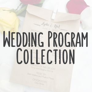 Wedding Program Collection