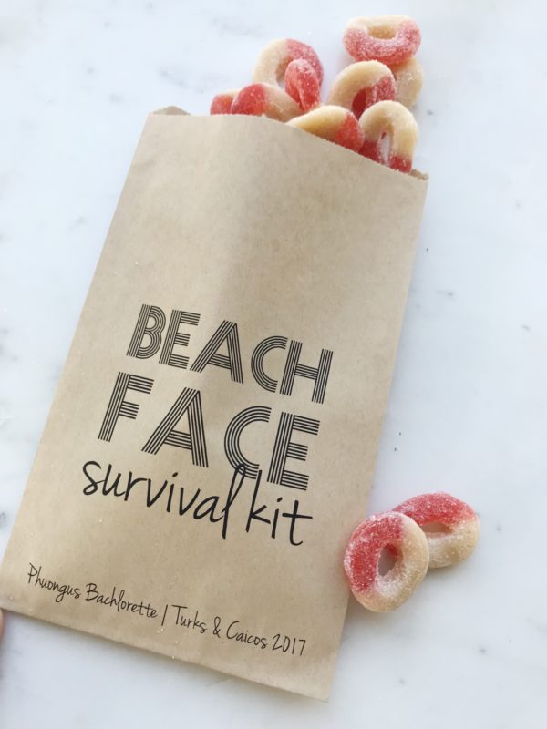 Beach Face Bachelorette Bags